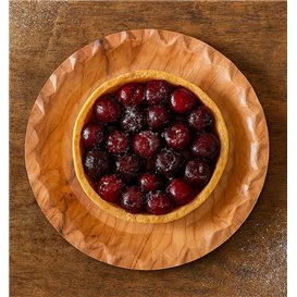 Assiette en Carton Effet Bois “Bali” Ø18cm 290g/m² (500 Utés)