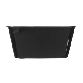 Boîte Rectangulaire en Plastique PP Noire 1.000ml 17,6x12,4x7cm (500 Utés)