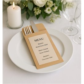 Bestekzakjes Kraft 11x24cm (1.000 Stuks)