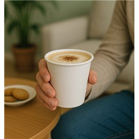 Papieren Beker Wit 6Oz/180ml Ø7,0cm (1.000 Stuks)