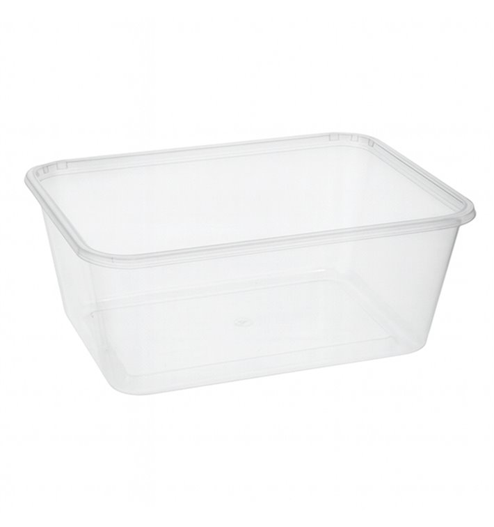 Plastic Bakje Rechthoek Transparant van PP 1.000ml 17,4x11,5x8cm (500 Stuks) Plastic Bakje Rechthoek Transparant van PP 1.000ml 17,4x11,5x8cm (500 Stuks)