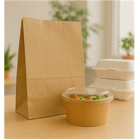 Papieren zak zonder handvat kraft 50g/m² 22+12x30cm (1.000 stuks)