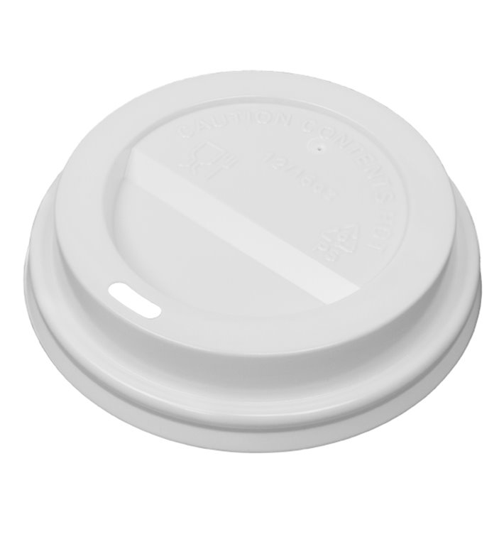 Travel Deksel met Wit Papieren Gat Ø9,0cm (1.000 stuks)