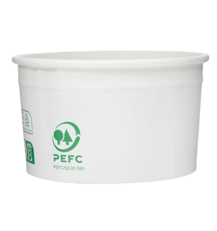 Pot à Glace en Carton Ecologique 100ml (65 Unités)