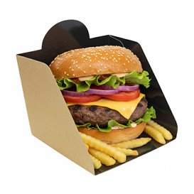 Kartonnen Hamburgerschep 12x12x10cm (25 Stuks)