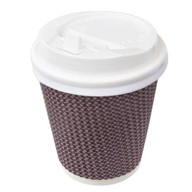 Couvercle Perforé pour Gobelet Carton Blanc Ø7,3cm (50 Utés)