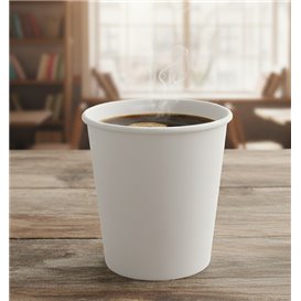 Papieren Beker Wit 4Oz/120ml Ø6,2cm (50 Stuks)