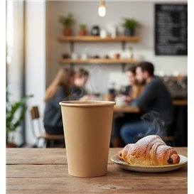 Gobelet Carton Kraft-Kraft 12Oz/360ml Ø9cm (1.000 Utés)