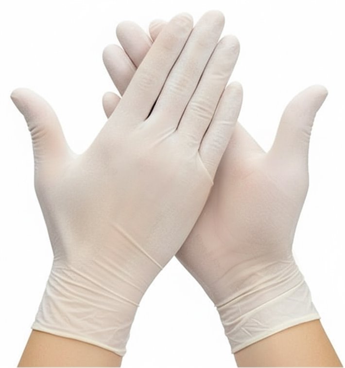 Gants en Latex Poudrés Blanc Taille M AQL 1.5 (100 Utés) Gants en Latex Poudrés Blanc Taille M AQL 1.5 (100 Utés)