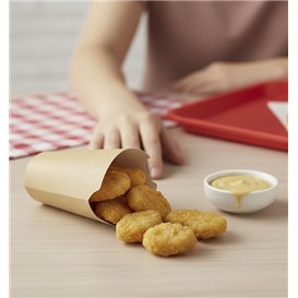 Papieren Container Kraft Effect Vetvrije Beker 16Oz/480ml (1000 stuks)