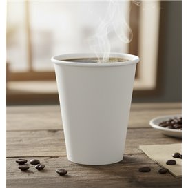 Papieren Beker Wit 9Oz/280ml Ø8,0cm (50 Stuks) 