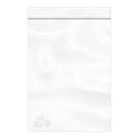 Plastic Zak met Rits DrukknoopSluiting 16x22cm G-200 (1.000 Stuks)