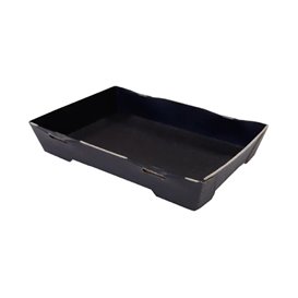 Zwarte Kartonnen Sushischaal 12x6,2cm (12 stuks) Zwarte Kartonnen Sushischaal 12x6,2cm (12 stuks)