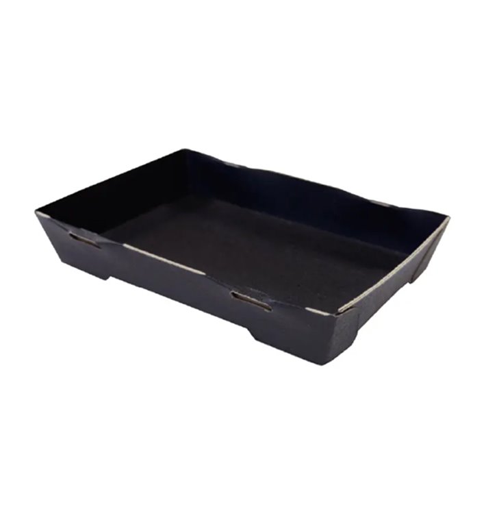 Zwarte Kartonnen Sushischaal 12x6,2cm (12 stuks) Zwarte Kartonnen Sushischaal 12x6,2cm (12 stuks)