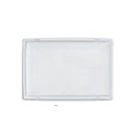 Plastic Deksel voor sushi Container rPET 16,5x11,5cm (12 stuks)