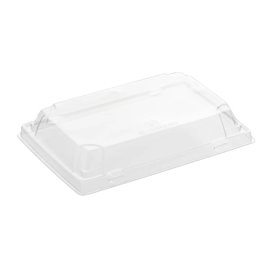 Plastic Deksel voor sushi Container rPET 18,5x10,2cm (600 stuks)