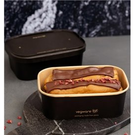 Boîte Rectangulaire Noir 750 ml 17,3x12,1x5,7cm (50 Utés)