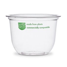 Tub Deli Container PLA transparant Compostable 250ml (50 stuks)