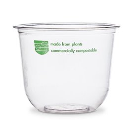 Pot Compostable PLA Transparent 320 ml (1000 Utés)