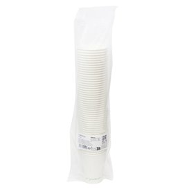Witte papieren beker "Go Green" 7Oz/210ml Ø7,0cm (1.000 Stuks)