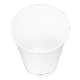 Gobelet en Carton "Go Green" Blanc 12Oz/360ml Ø9,0cm (1.000 Utés)