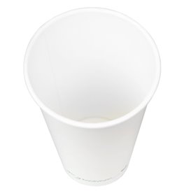Gobelet en Carton "Go Green" Blanc 20Oz/600ml Ø9,0cm (50 Utés)