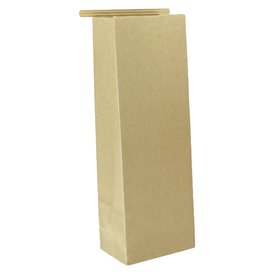 SOS kraft-zak met sluiting 9+6x26 cm (50 stuks)