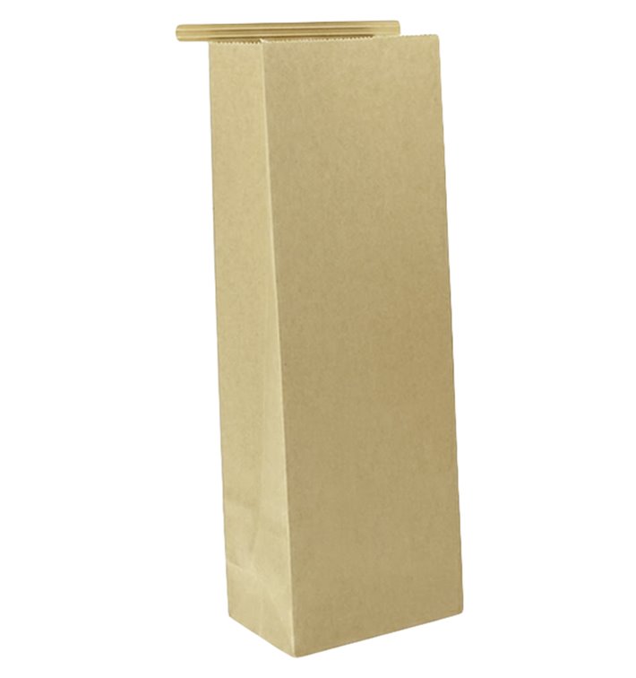 SOS kraft-zak met sluiting 9+6x26 cm (50 stuks)