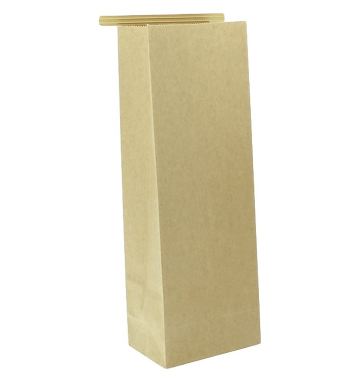 SOS kraft-zak met sluiting 9+6x26 cm (1000 stuks)