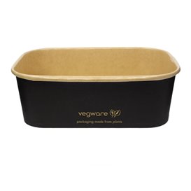 Boîte Rectangulaire Noir 750 ml 17,3x12,1x5,7cm (50 Utés)