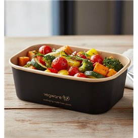 Boîte Rectangulaire Noir 750 ml 17,3x12,1x5,7cm (300 Utés)