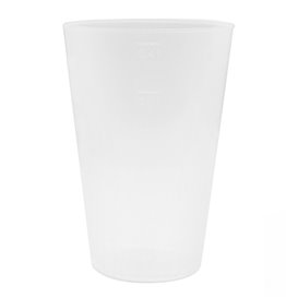 Verre Réutilisable Durable PP pour Bière 450ml (5 Utés)