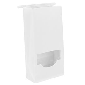 SOS-Zak Wit met Sluiting en Venster 12+6x23,5cm (1000 stuks)