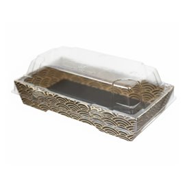 Couvercle Emballage Sushi rPET 12x6,2cm (600 Unités)
