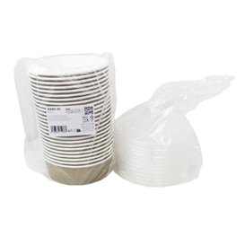 Pot en Carton Kraft avec couvercle PP 1000ml Ø18cm (25 Utés)