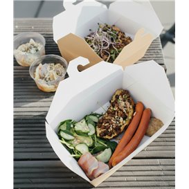 Boîte Américaine Kraft 13x8,5x6cm 700ml (45 Utés)