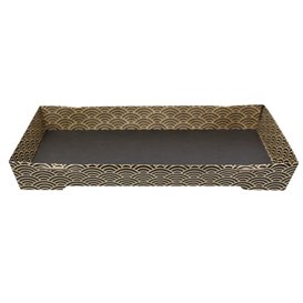 Sushi-Verpakking Kartonnen ''Waves'' 21,5x13,5cm (400 Stuks)