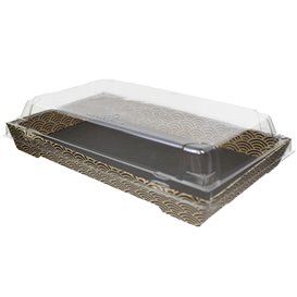 Couvercle Emballage Sushi rPET 21,5x13,5cm (400 Unités)