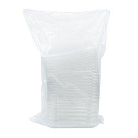 Plastic Deksel voor sushi Container rPET 21,5x13,5cm (400 stuks)