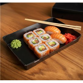 Sushi-Verpakking Kartonnen Zwart 23,5x16cm (200 Stuks)