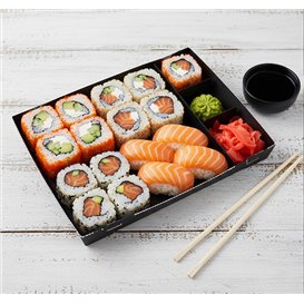 Sushi-Verpakking Kartonnen Zwart 26x19cm (200 Stuks)