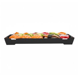 Sushi-Verpakking Kartonnen Zwart 26x19cm (200 Stuks)