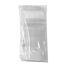 Fourchette Réutilisable PS Transparente 18cm (480 Utés)