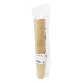 Gobelet Carton Ingraissable Effet Kraft avec Rabat 14Oz/420ml (2000 Utés)