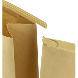 Sac SOS Kraft avec fermeture 12+6x23,5cm (1000 Utés)
