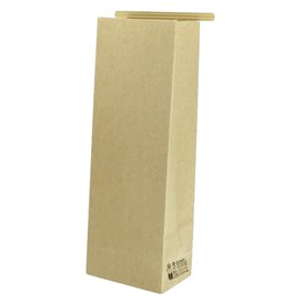 SOS kraft-zak met sluiting 9+6x26 cm (50 stuks)