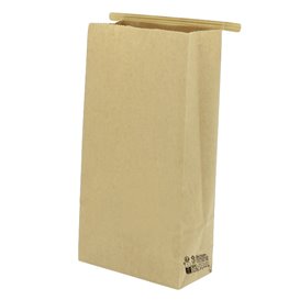 Sac SOS Kraft avec fermeture 12+6x23,5cm (50 Utés)
