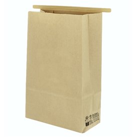 Sac SOS Kraft avec fermeture 15+7x23cm (50 Utés)