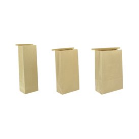 SOS kraft-zak met sluiting 9+6x26 cm (50 stuks)