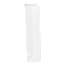 Witte SOS-zak met sluiting 12+6x23,5cm (50 stuks)